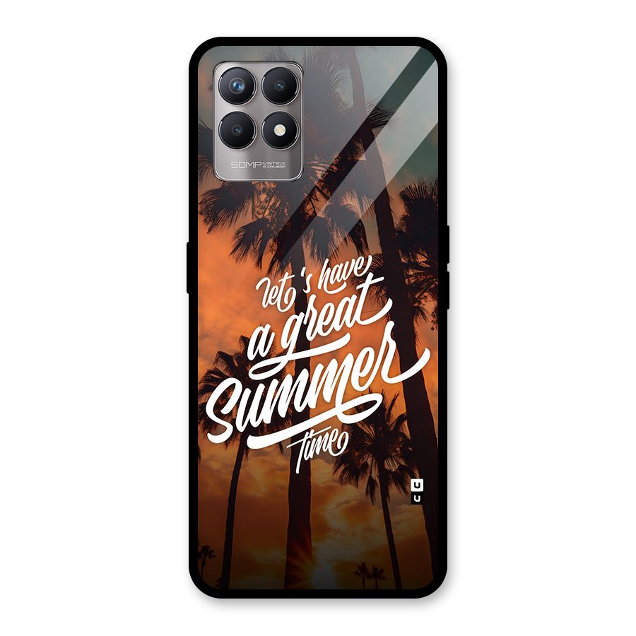 Great Summer Glass Back Case for Realme 8i