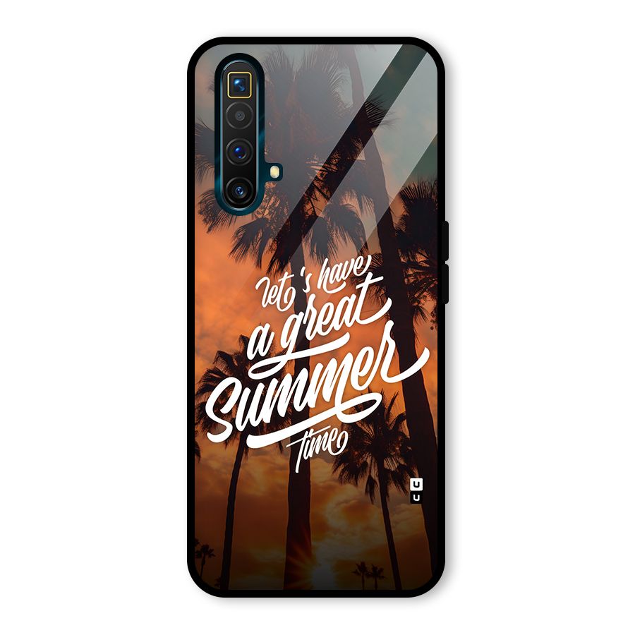 Great Summer Glass Back Case for Realme X3