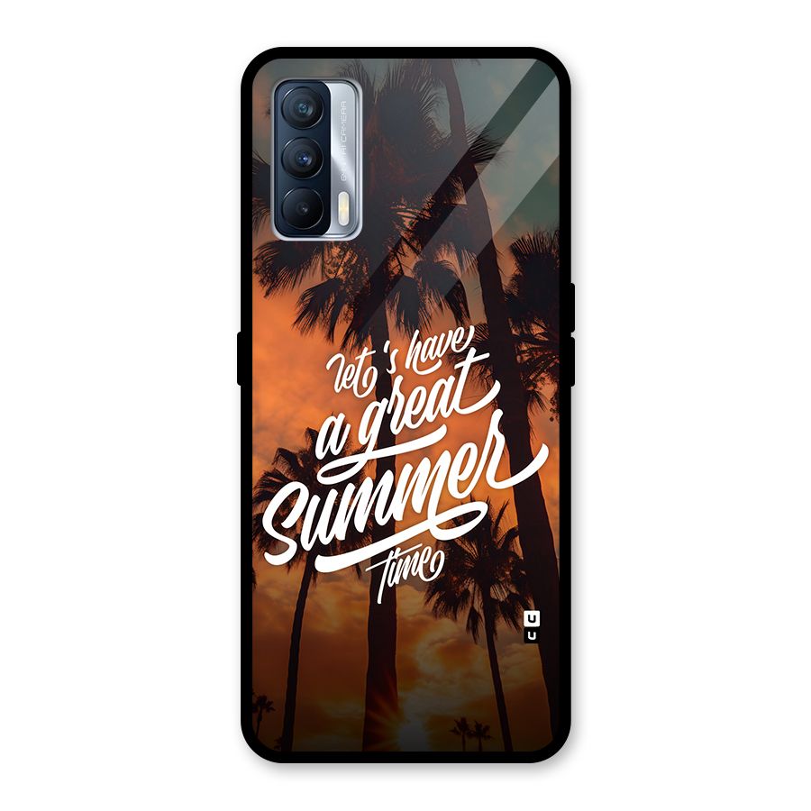 Great Summer Glass Back Case for Realme X7