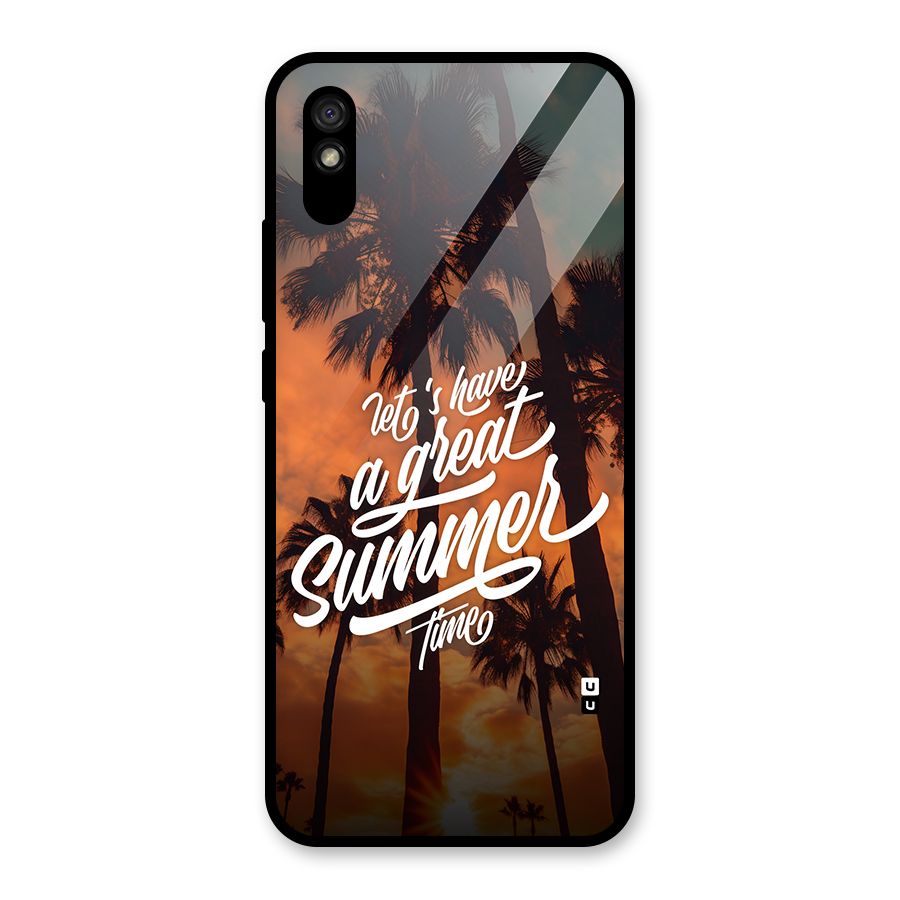 Great Summer Glass Back Case for Redmi 9i