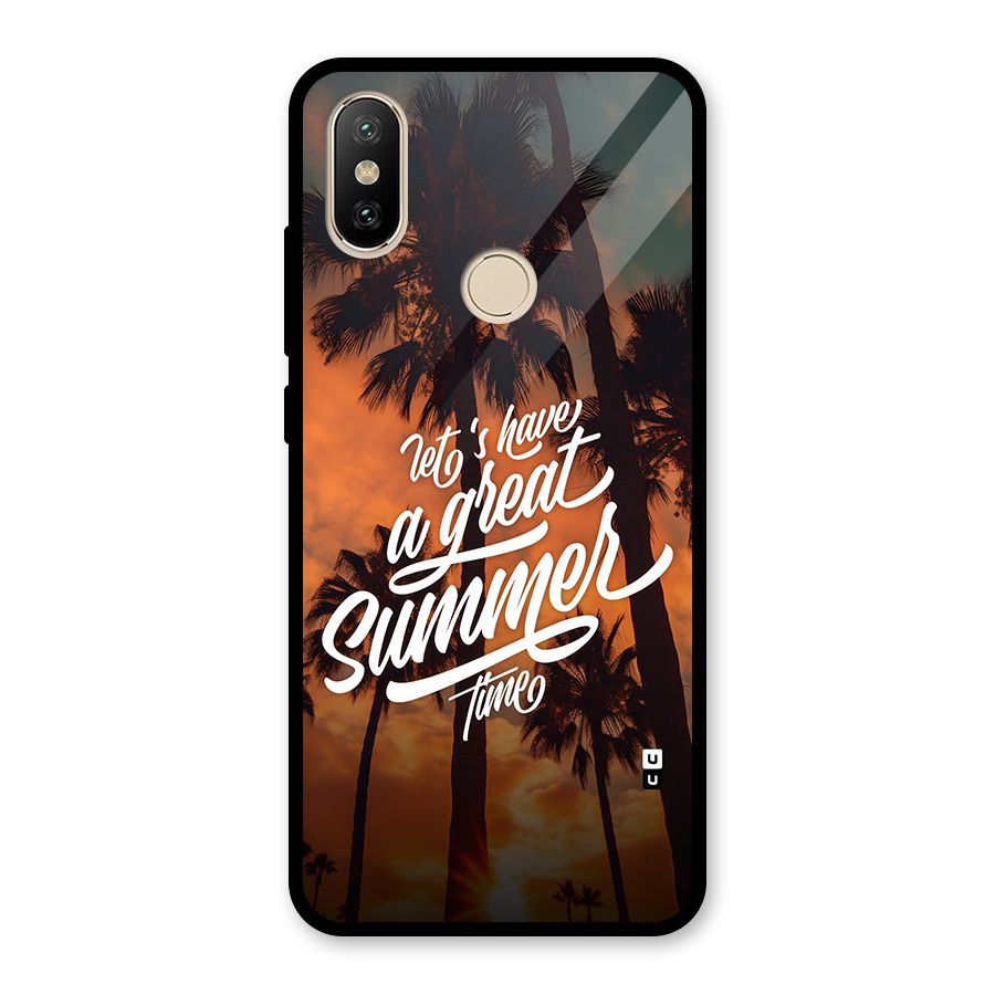 Great Summer Glass Back Case for Redmi A2