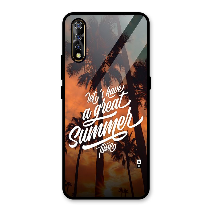 Great Summer Glass Back Case for Vivo S1