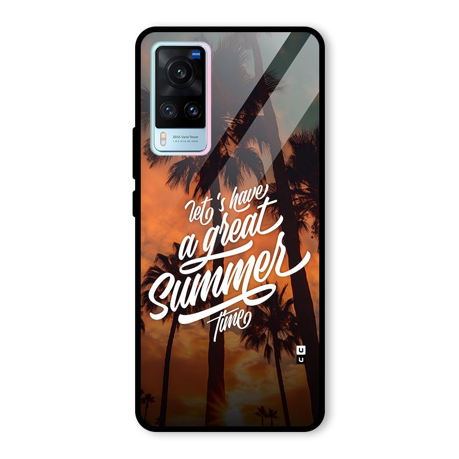 Great Summer Glass Back Case for Vivo X60