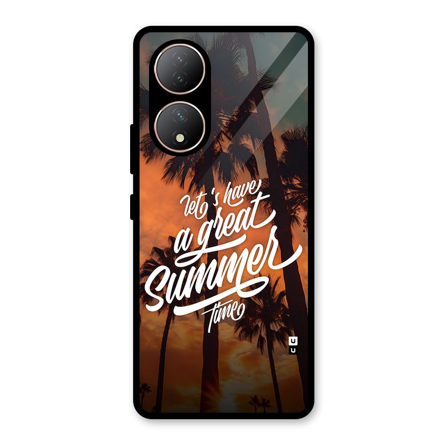 Great Summer Glass Back Case for Vivo Y100A