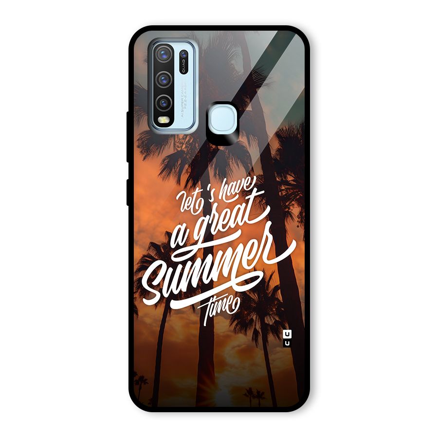 Great Summer Glass Back Case for Vivo Y30