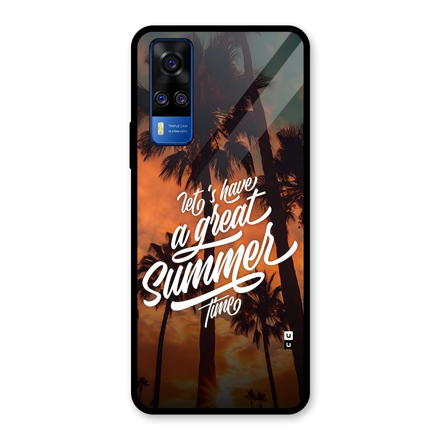 Great Summer Glass Back Case for Vivo Y31