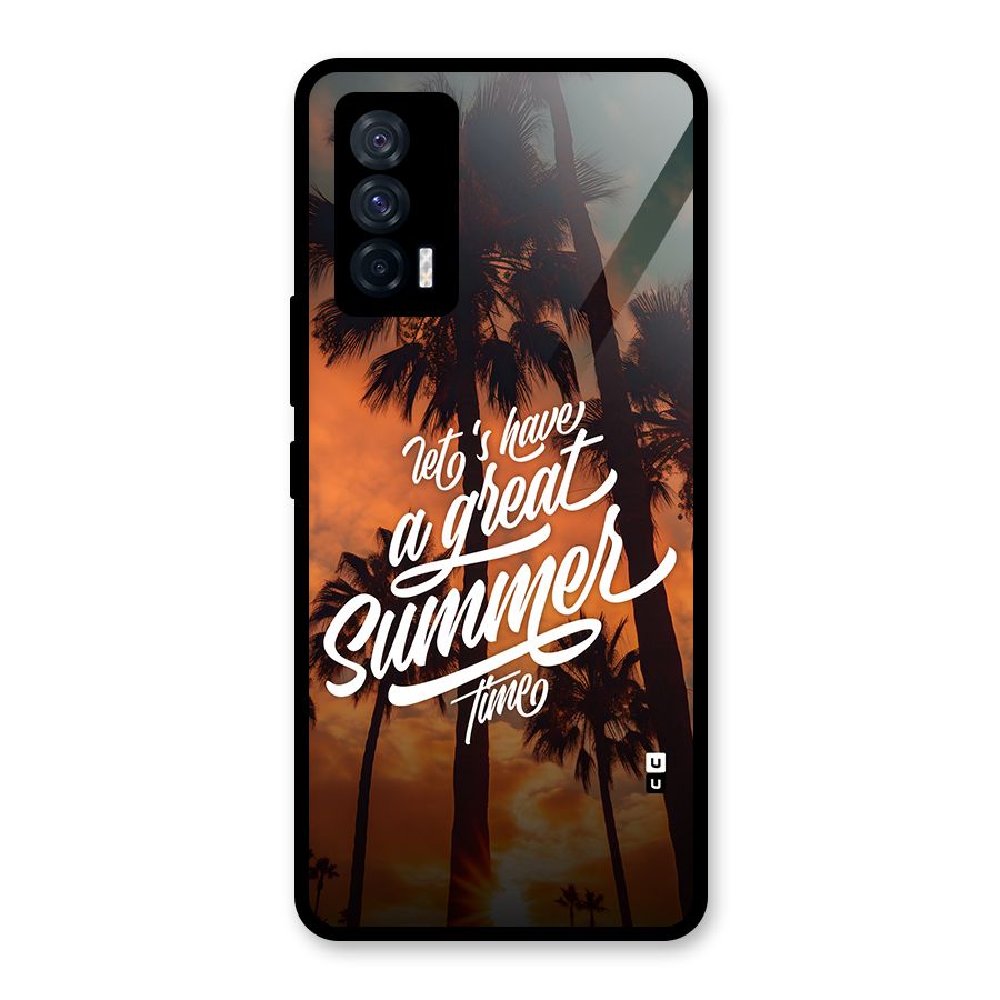 Great Summer Glass Back Case for Vivo iQOO 7 5G