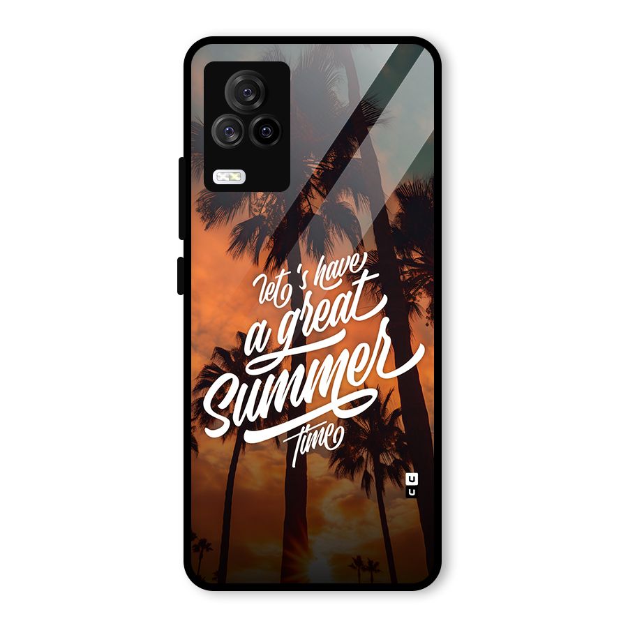 Great Summer Glass Back Case for Vivo iQOO 7 Legend 5G