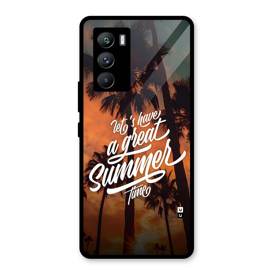 Great Summer Glass Back Case for Vivo iQOO 9 SE