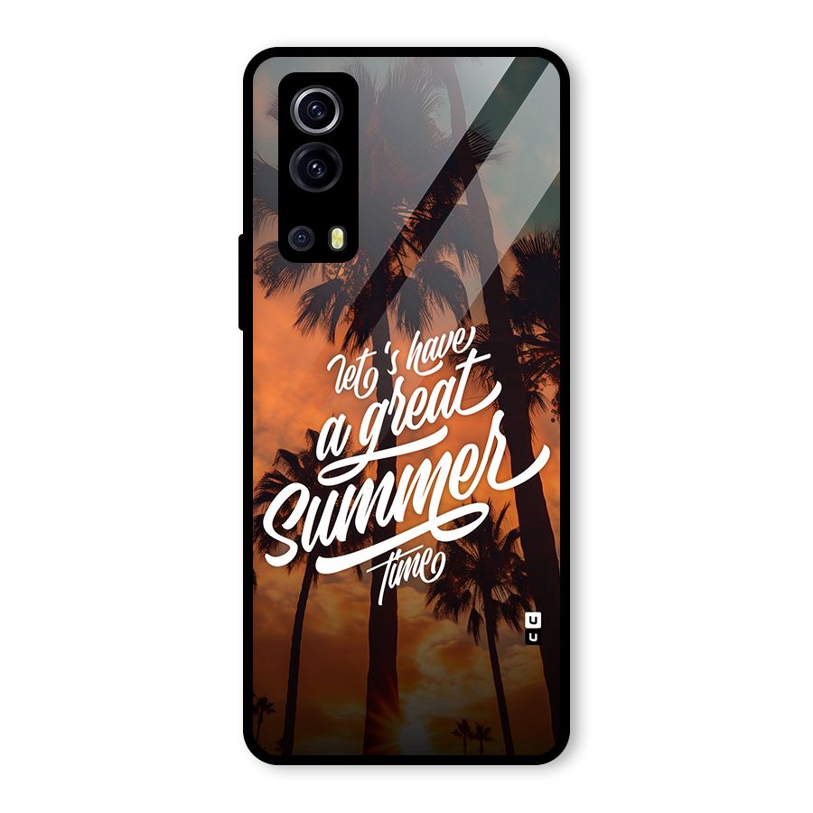 Great Summer Glass Back Case for Vivo iQOO Z3