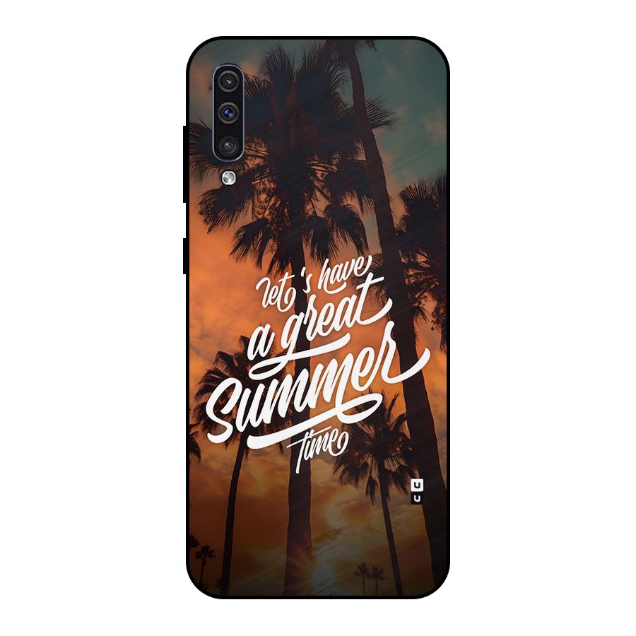 Great Summer Metal Back Case for Galaxy A50