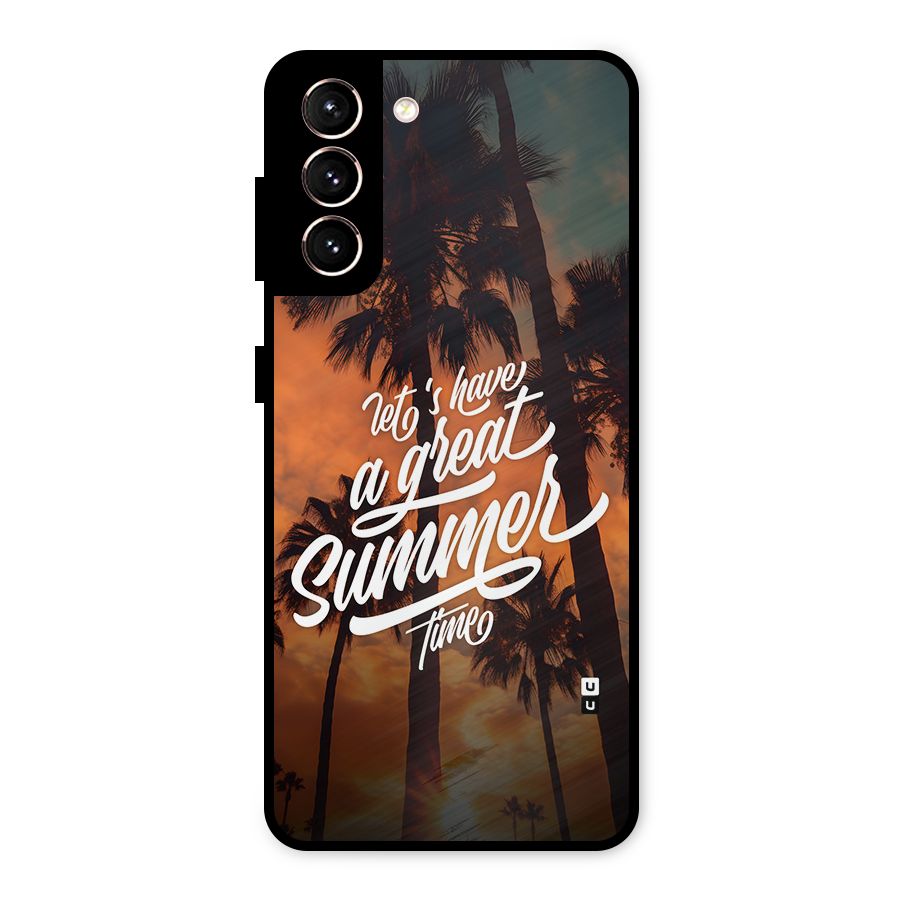 Great Summer Metal Back Case for Galaxy S21 5G