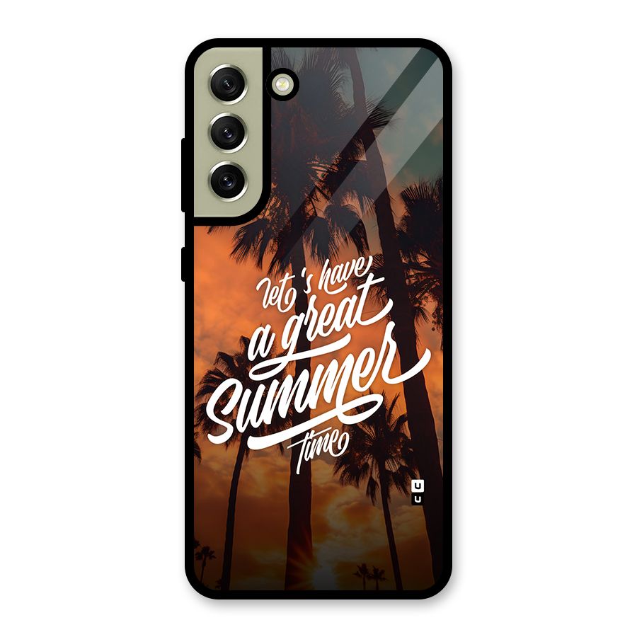 Great Summer Metal Back Case for Galaxy S21 FE 5G (2023)