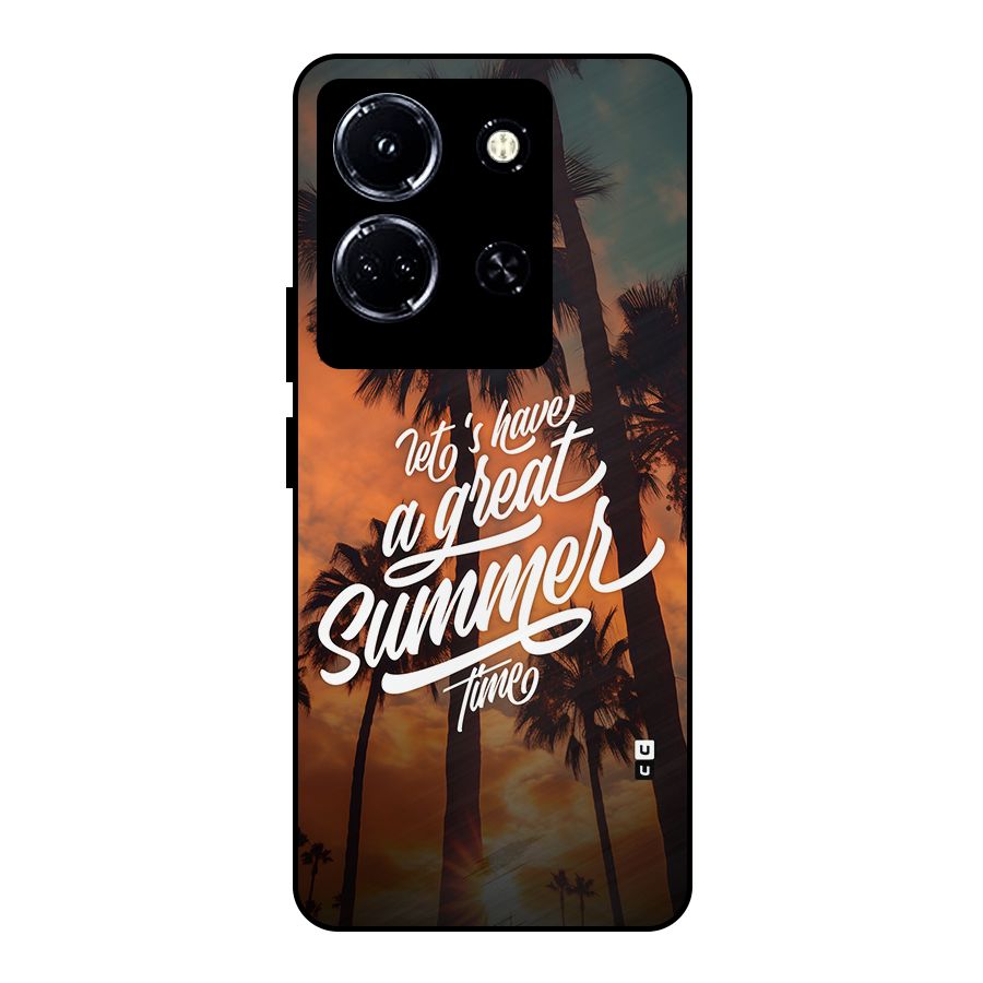 Great Summer Metal Back Case for Infinix Note 30 5G