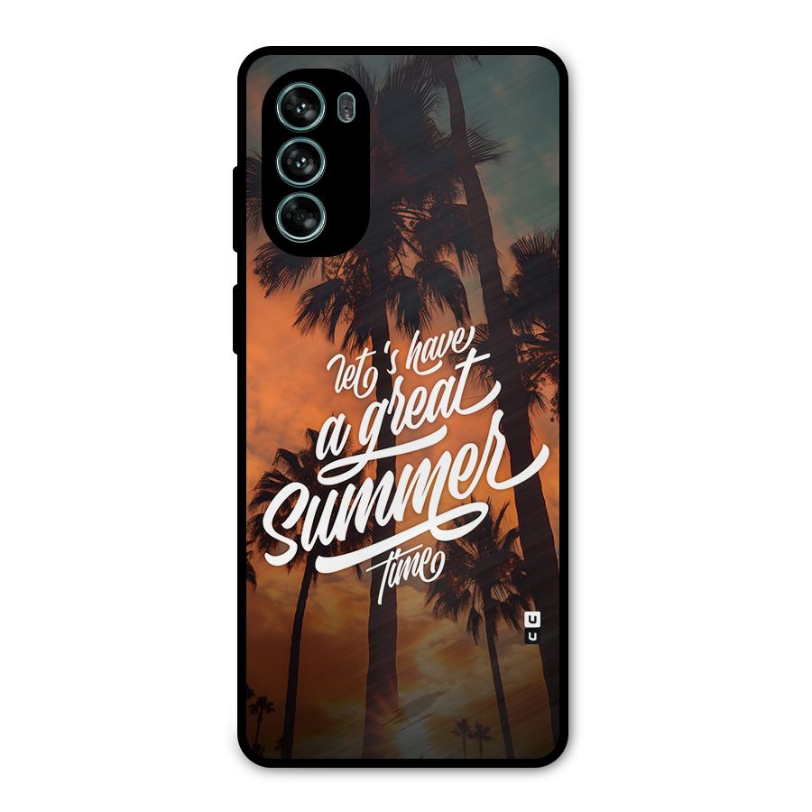 Great Summer Metal Back Case for Moto G62