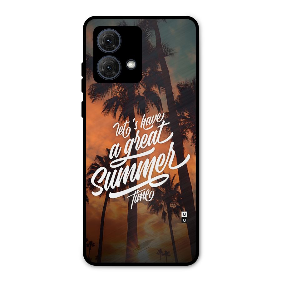 Great Summer Metal Back Case for Moto G84