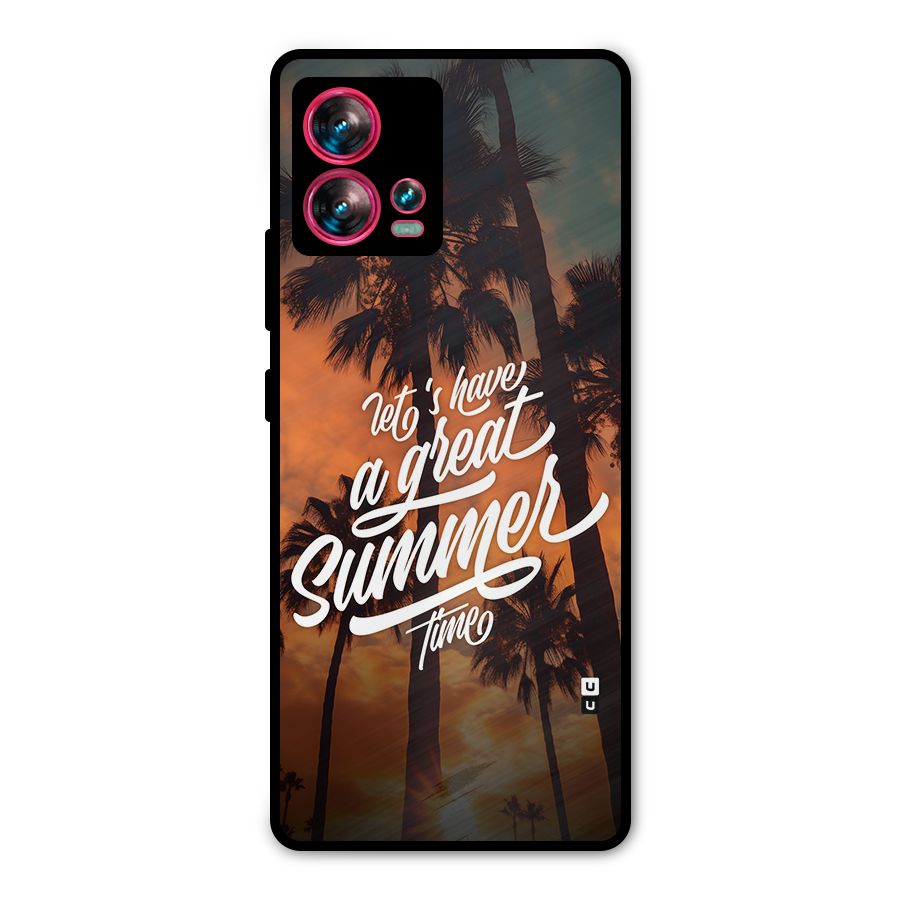 Great Summer Metal Back Case for Motorola Edge 30 Fusion