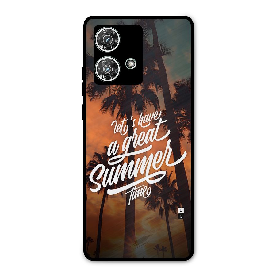 Great Summer Metal Back Case for Motorola Edge 40 Neo