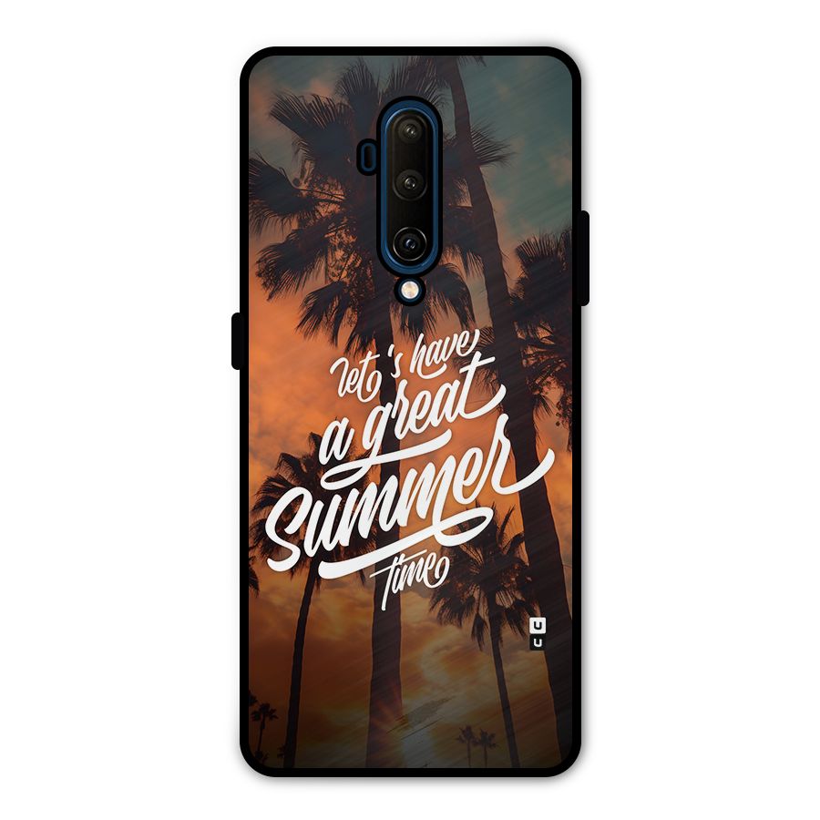 Great Summer Metal Back Case for OnePlus 7T Pro