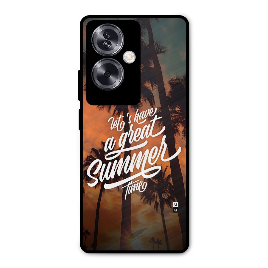 Great Summer Metal Back Case for Oppo A79 5G