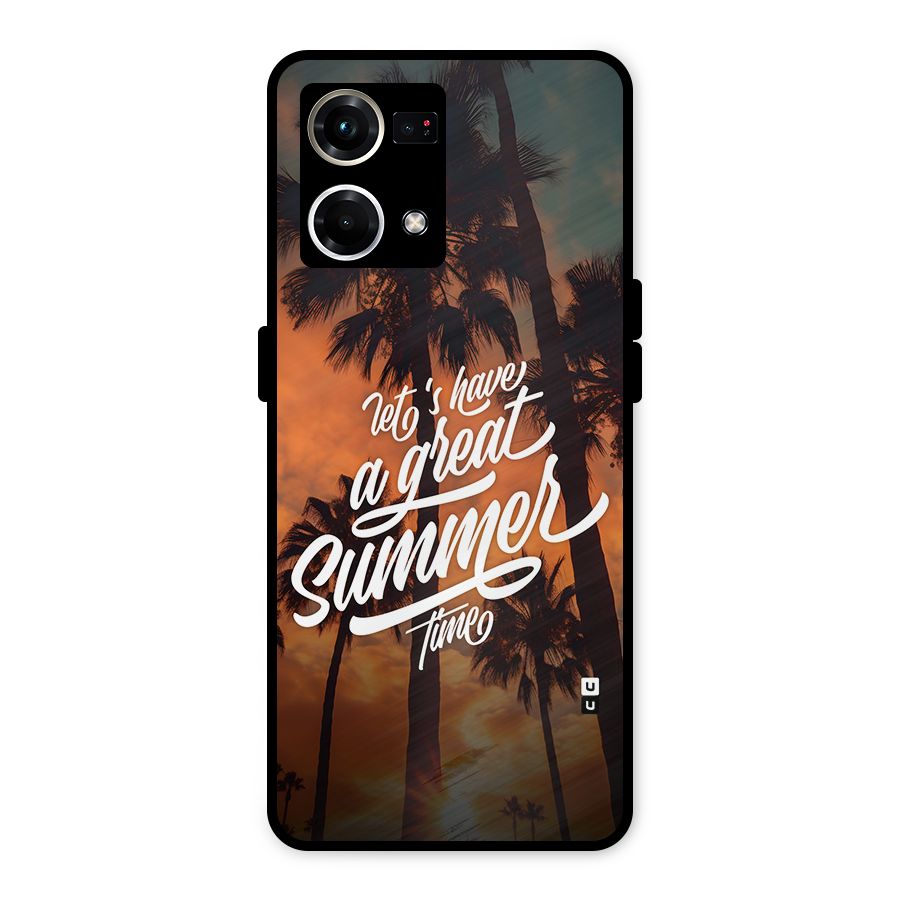 Great Summer Metal Back Case for Oppo F21 Pro 4G