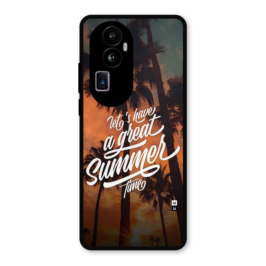 Great Summer Metal Back Case for Oppo Reno10 Pro Plus