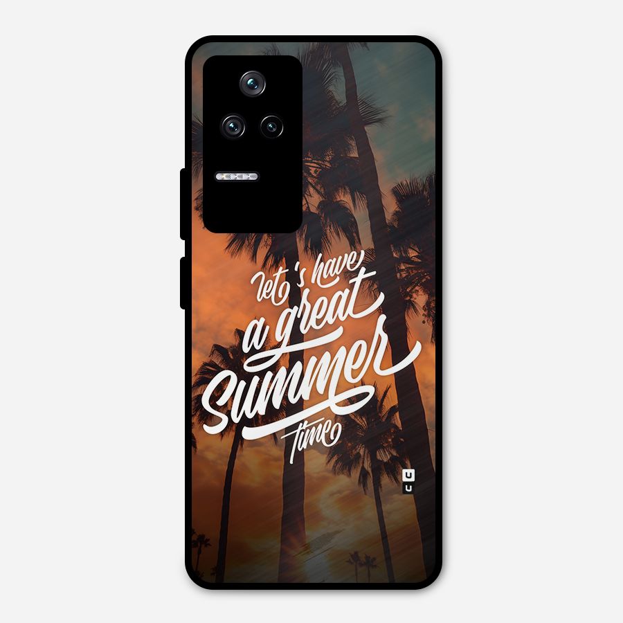 Great Summer Metal Back Case for Poco F4 5G