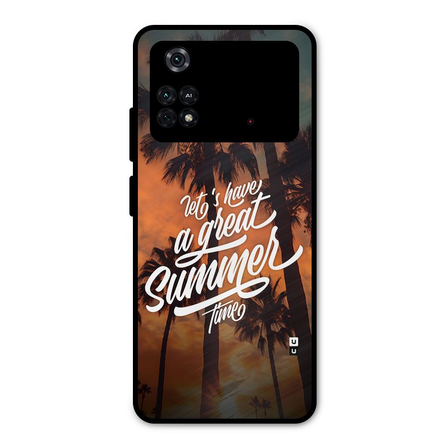 Great Summer Metal Back Case for Poco M4 Pro 4G