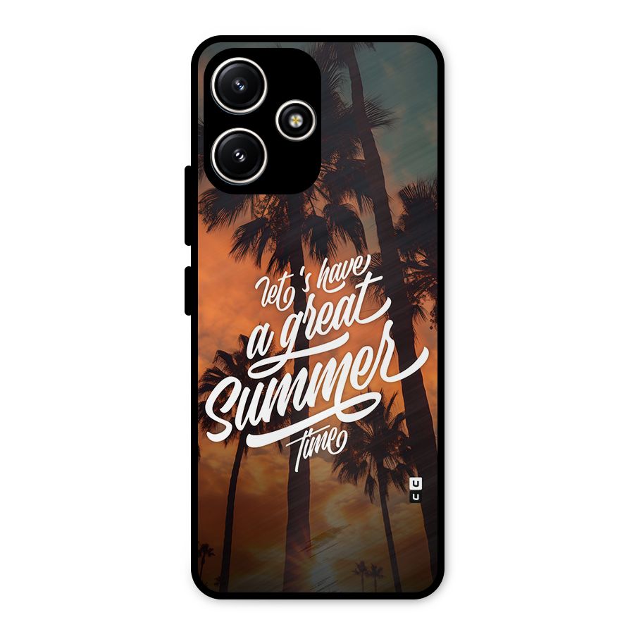 Great Summer Metal Back Case for Poco M6 Pro