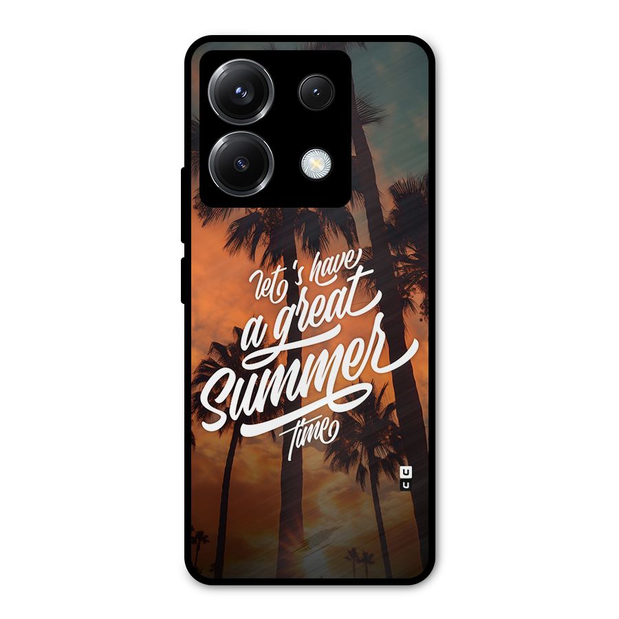 Great Summer Metal Back Case for Poco X6