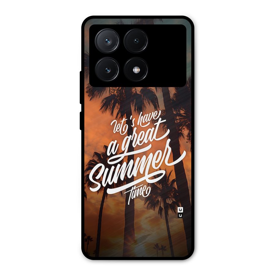Great Summer Metal Back Case for Poco X6 Pro