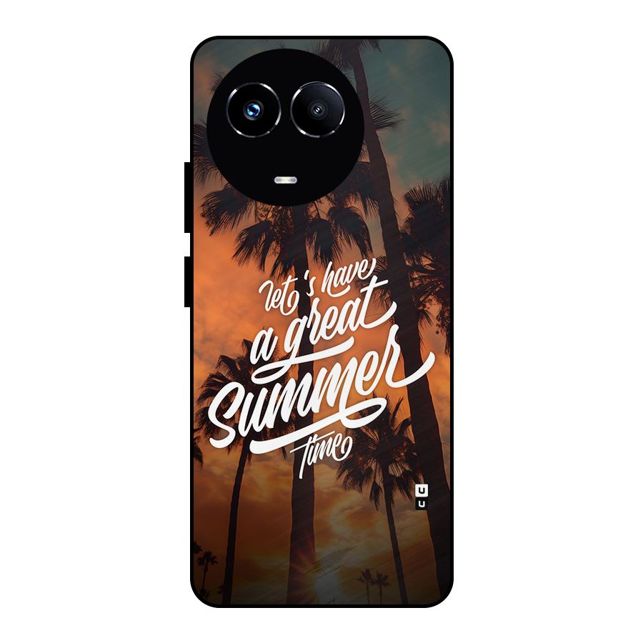 Great Summer Metal Back Case for Realme 11X