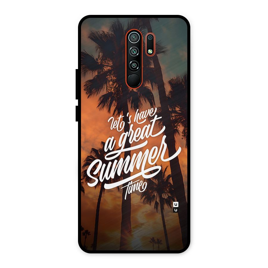 Great Summer Metal Back Case for Redmi 9 Prime