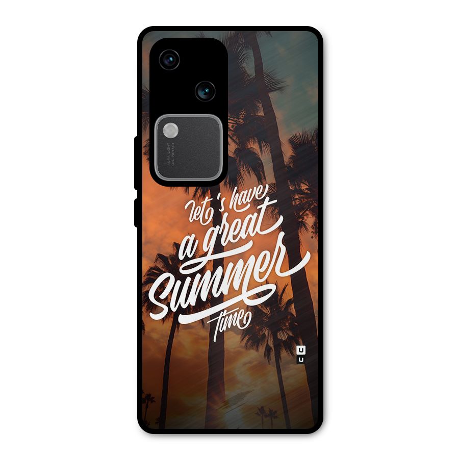 Great Summer Metal Back Case for Vivo V30 Pro