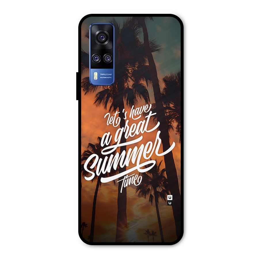 Great Summer Metal Back Case for Vivo Y31