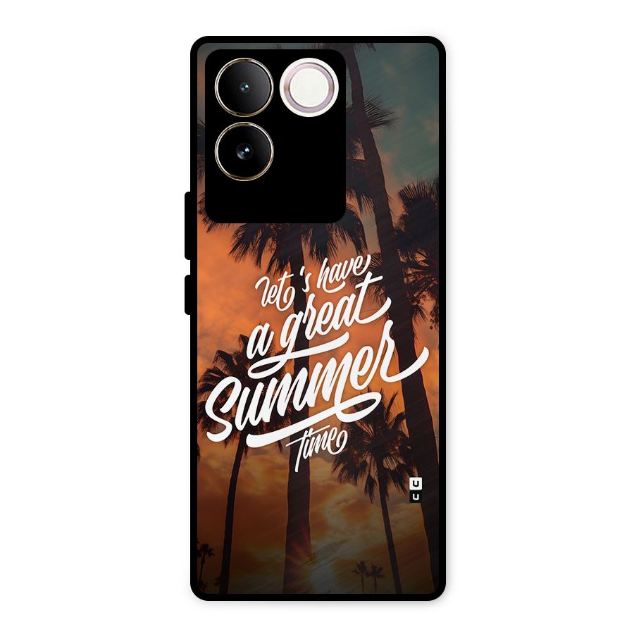 Great Summer Metal Back Case for iQOO Z7 Pro