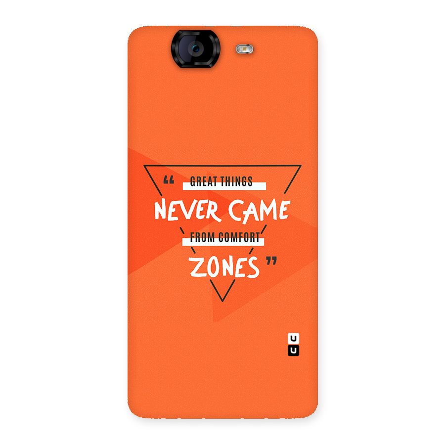 Great Things Comfort Zones Back Case for Canvas Knight A350