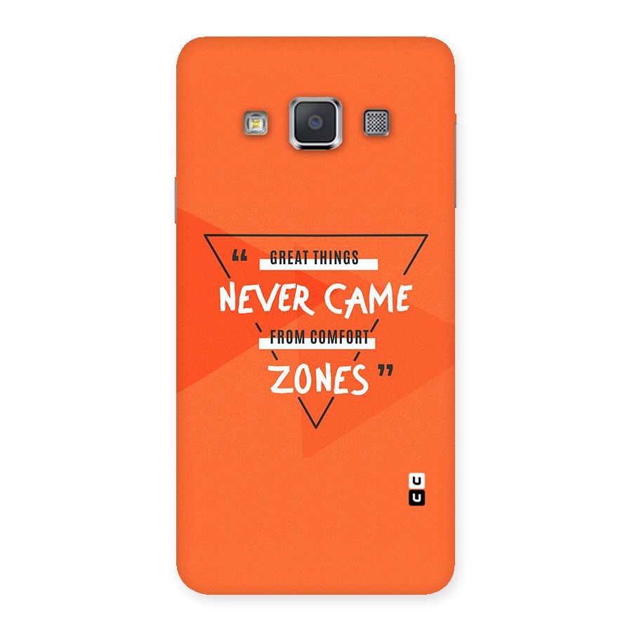 Great Things Comfort Zones Back Case for Galaxy A3