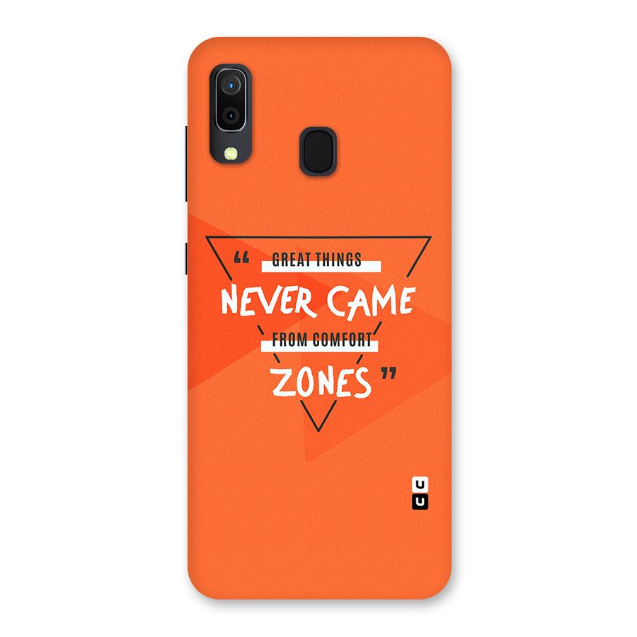 Great Things Comfort Zones Back Case for Galaxy A30