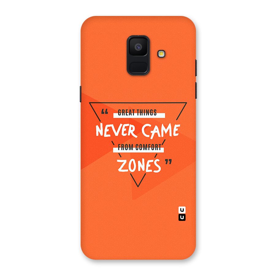 Great Things Comfort Zones Back Case for Galaxy A6 (2018)