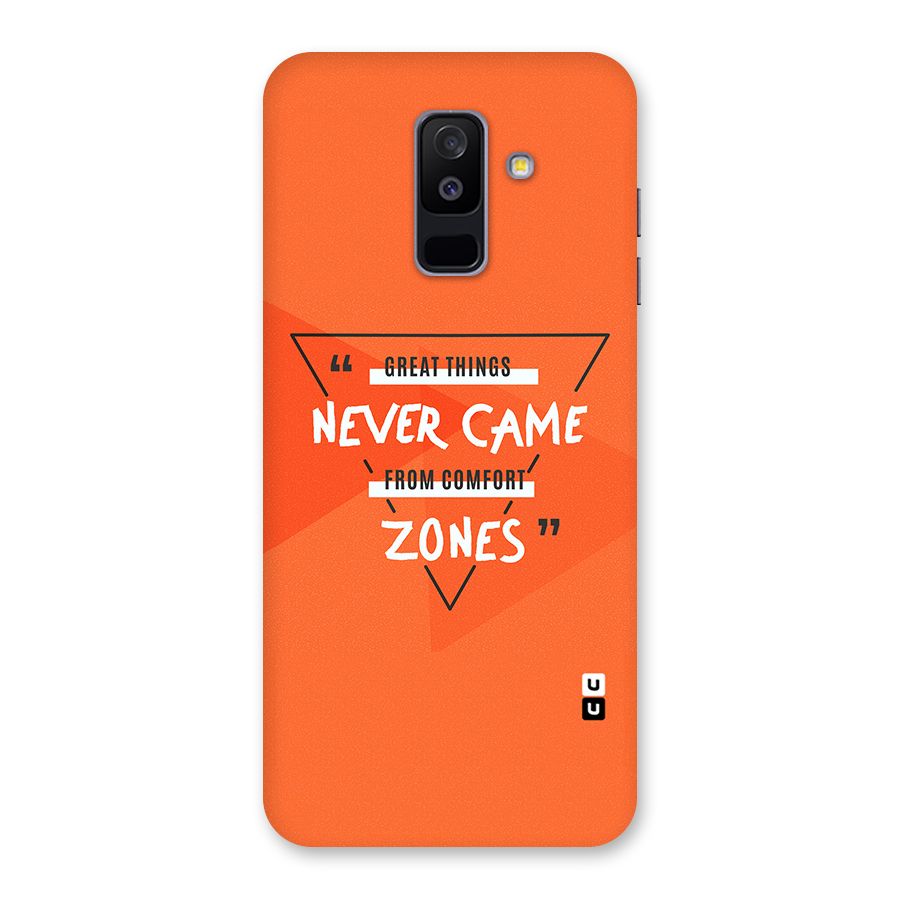 Great Things Comfort Zones Back Case for Galaxy A6 Plus
