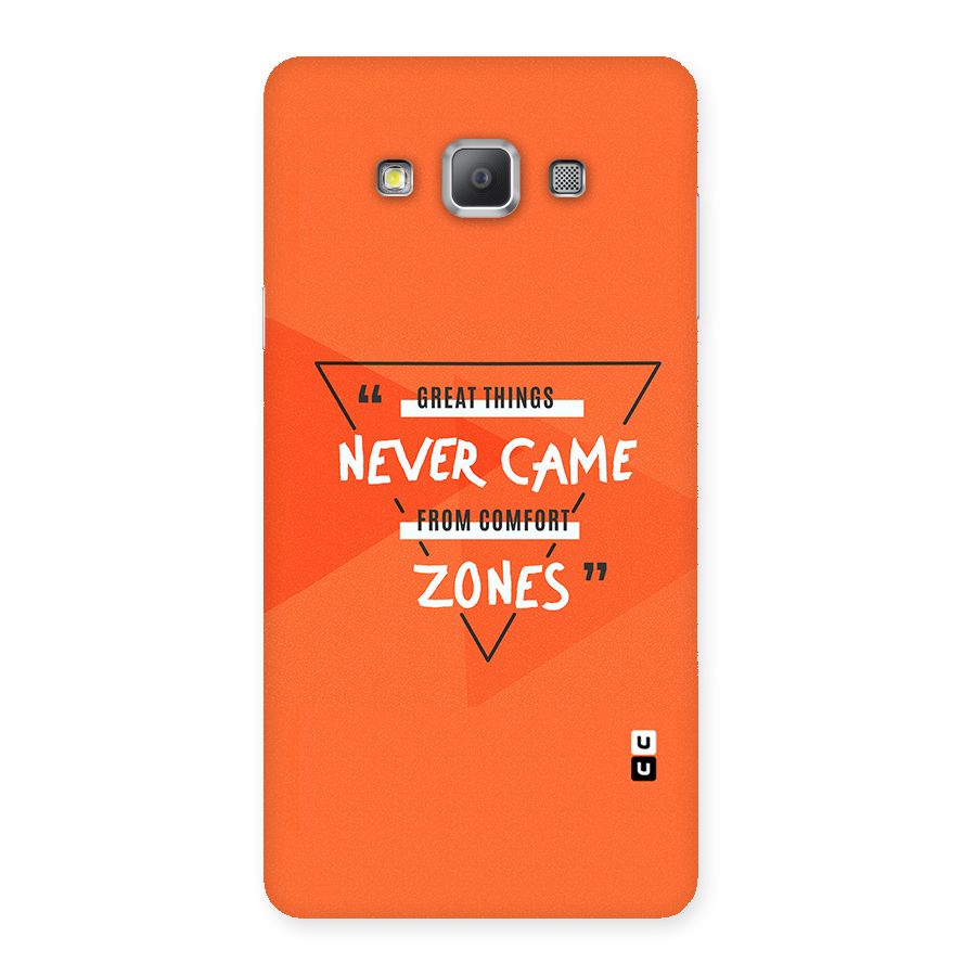 Great Things Comfort Zones Back Case for Galaxy A7