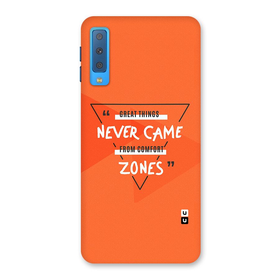 Great Things Comfort Zones Back Case for Galaxy A7 (2018)