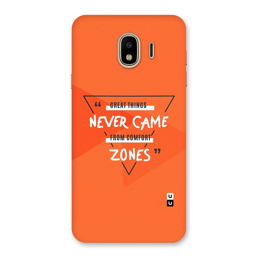 Great Things Comfort Zones Back Case for Galaxy J4