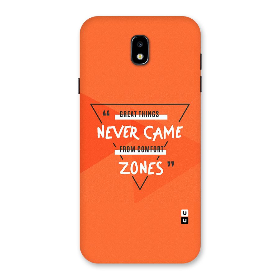 Great Things Comfort Zones Back Case for Galaxy J7 Pro