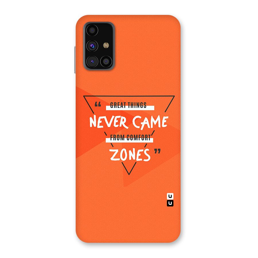 Great Things Comfort Zones Back Case for Galaxy M31s