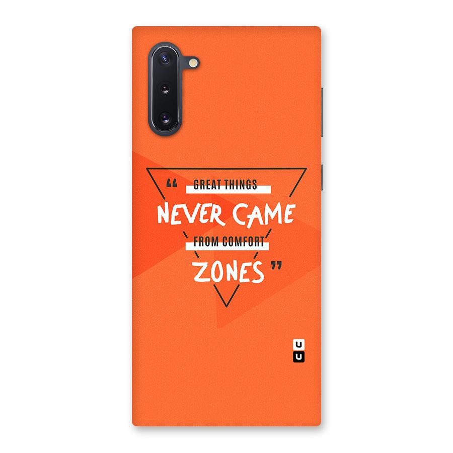 Great Things Comfort Zones Back Case for Galaxy Note 10