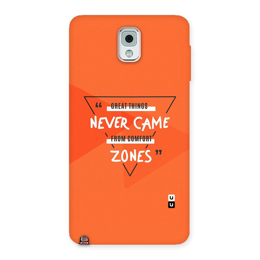 Great Things Comfort Zones Back Case for Galaxy Note 3