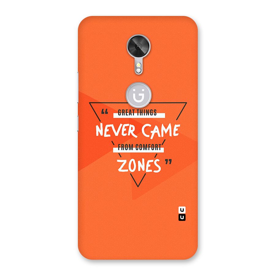 Great Things Comfort Zones Back Case for Gionee A1