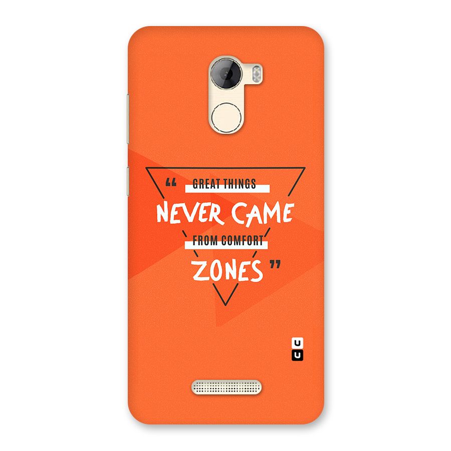 Great Things Comfort Zones Back Case for Gionee A1 LIte
